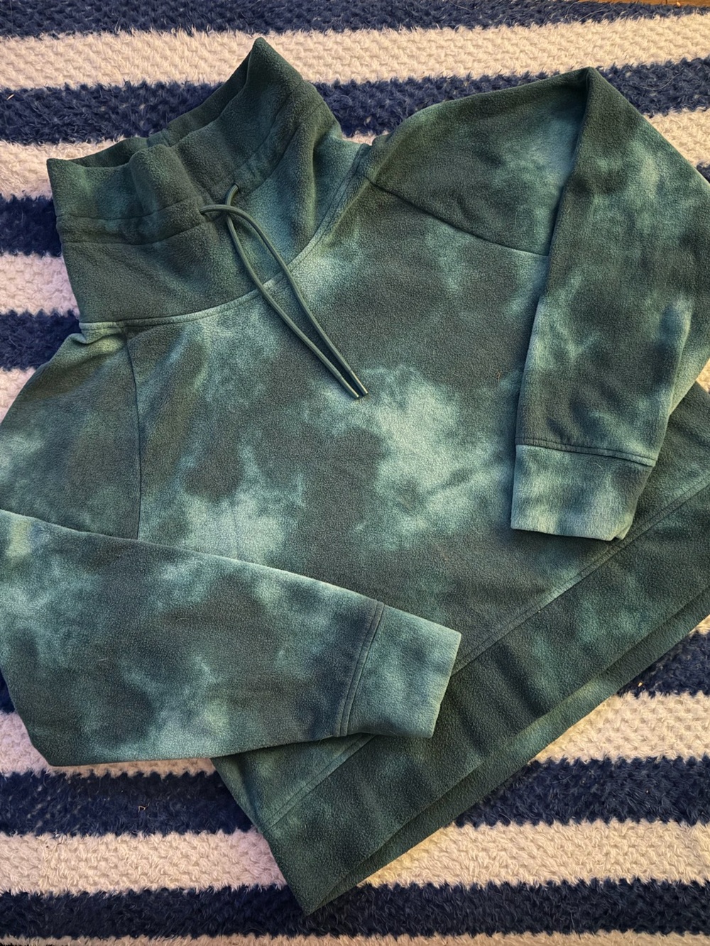 Old Navy Tie-Dye Blue Funnel Neck Pullover Sweatshirt